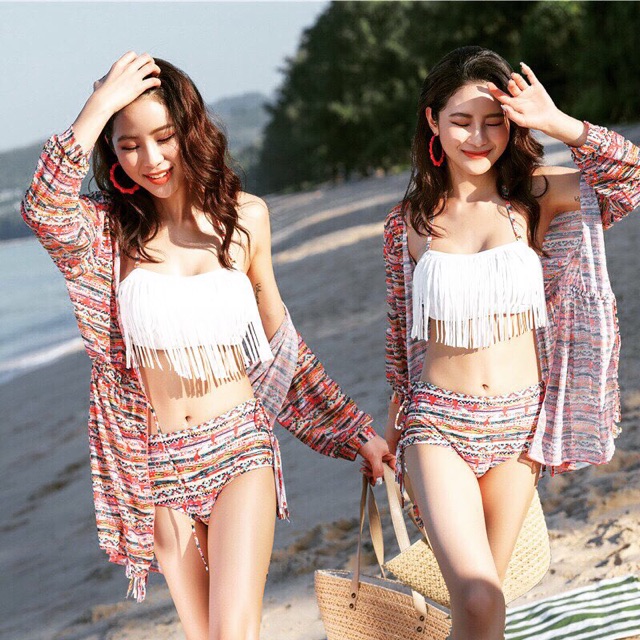 Set bikini 2 mảnh cạp cao