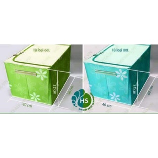 Hộp đựng đồ, đựng chăn khung sắt Living box 66L