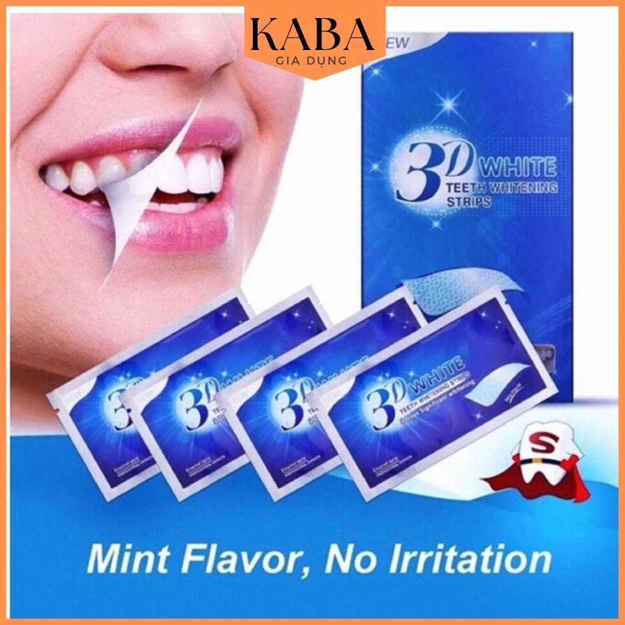 [ 1 GÓI lẻ ] Miếng dán trắng răng ❤ FREESHIP ❤ Miếng dán Crest 3D White Whitestrips - trắng răng KABA