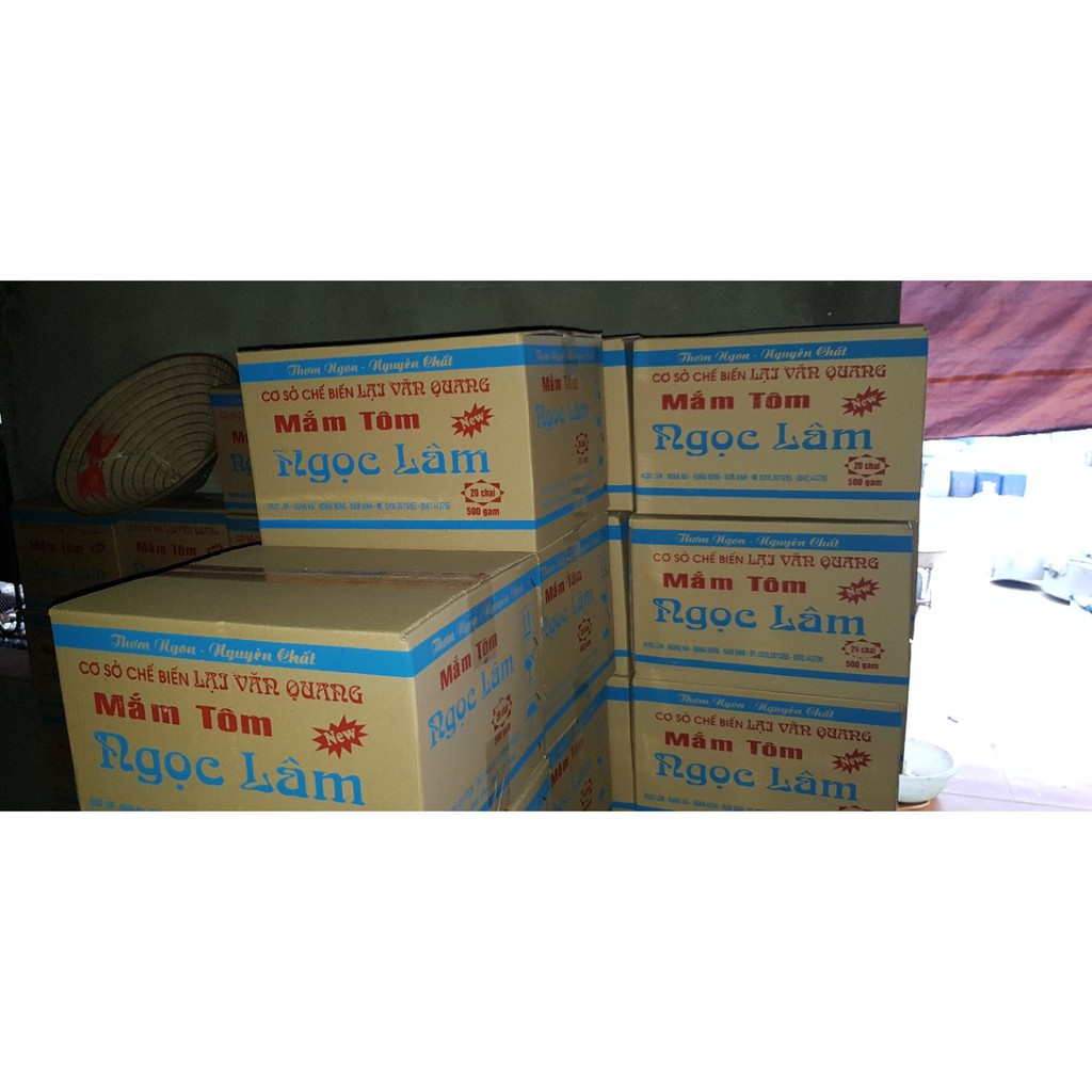 500g MẮM TÔM NGUYÊN CHẤT LOẠI NGON HIỆU NGỌC LÂM