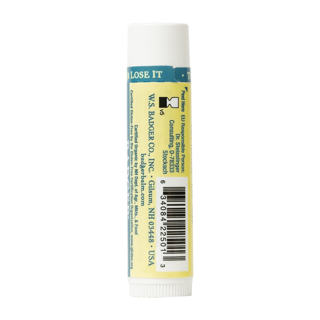 Son dưỡng môi hữu cơ BADGER Tea Tree & Lemon Balm Herbal Lip Balm USDA Organic - 4.2g