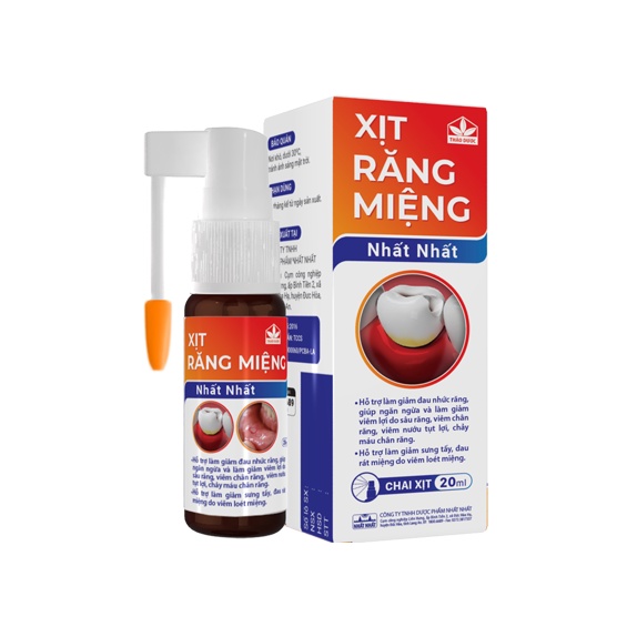Xịt răng Con Chim chai 20ml/ Nhất nhất dùng cho đau răng, sâu răng, chảy máu chân răng, hôi miệng....