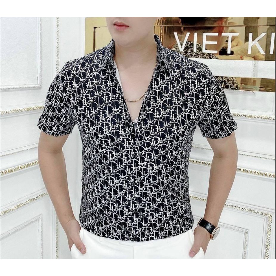 Áo sơ mi nam ngắn tay 🎯vải lụa kate mịn cực chất .shopakhang68 | BigBuy360 - bigbuy360.vn