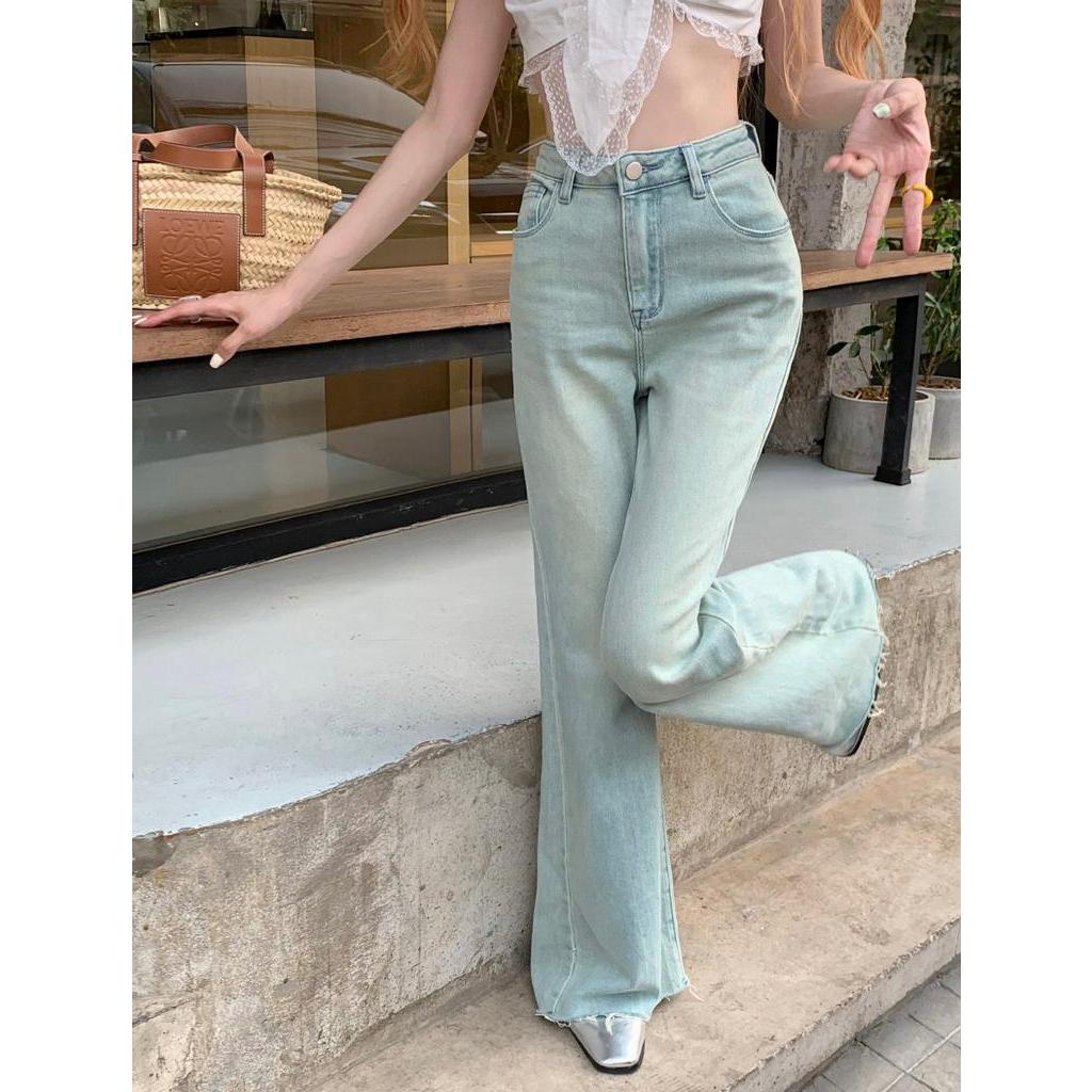 Quần Denim Ống Loe Thời Trang Dạo Phố Cá Tính 62974