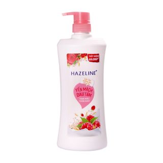 Sữa tắm sáng da Hazeline yến mạch dâu tằm 670g