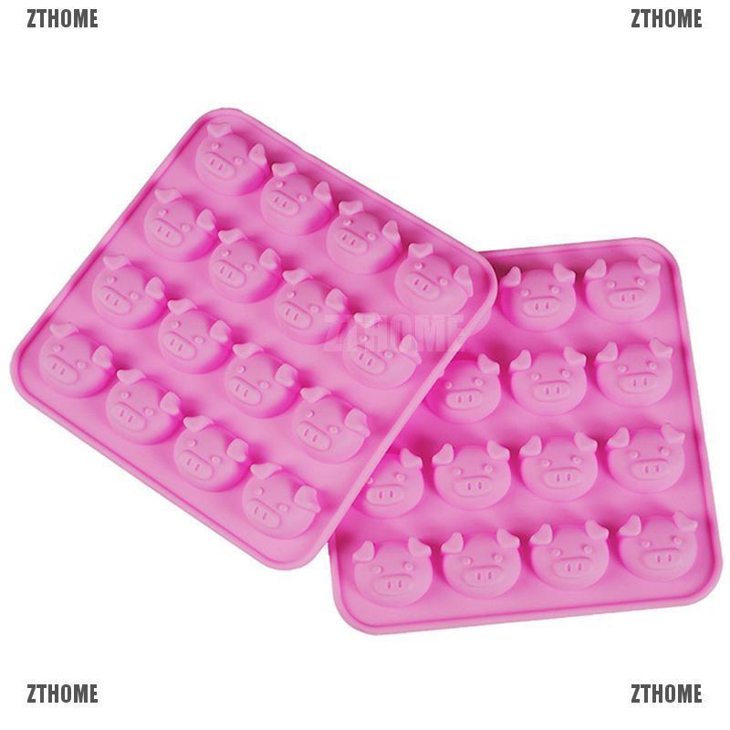 Khuôn silicone làm bánh tạo hình chú lợn đáng yêu