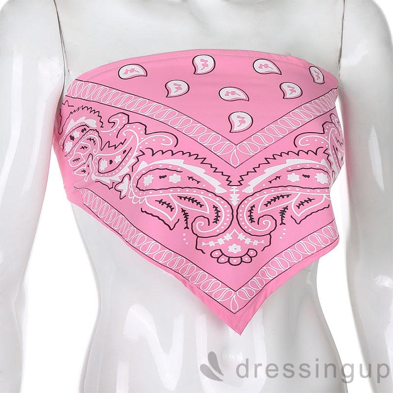 Áo croptop không tay họa tiết in ấn thời trang mùa hè quyến rũ cho nữ | BigBuy360 - bigbuy360.vn