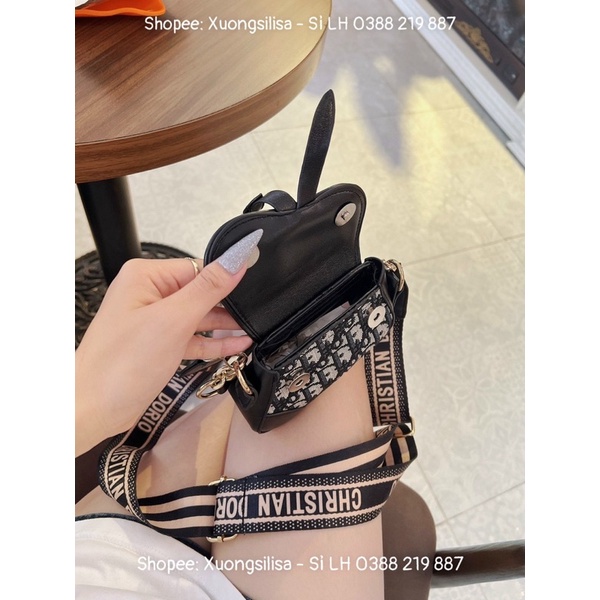 Túi Xách Nữ Túi Đeo Chéo Đeo Vai Yên ngựa Mini Thổ Cẩm