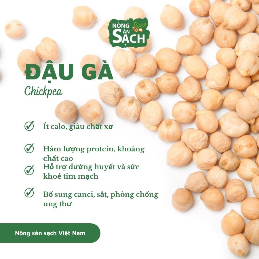 Đậu gà Mỹ không biến đổi gen, nấu cháo, sữa hạt cho bé 500g