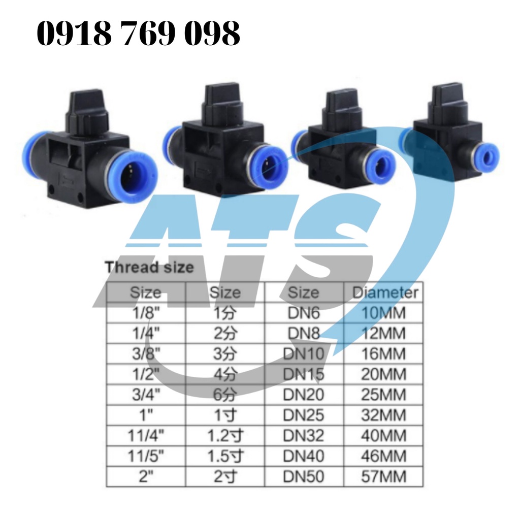 Đầu nối ống hơi van khóa hơi trên ống