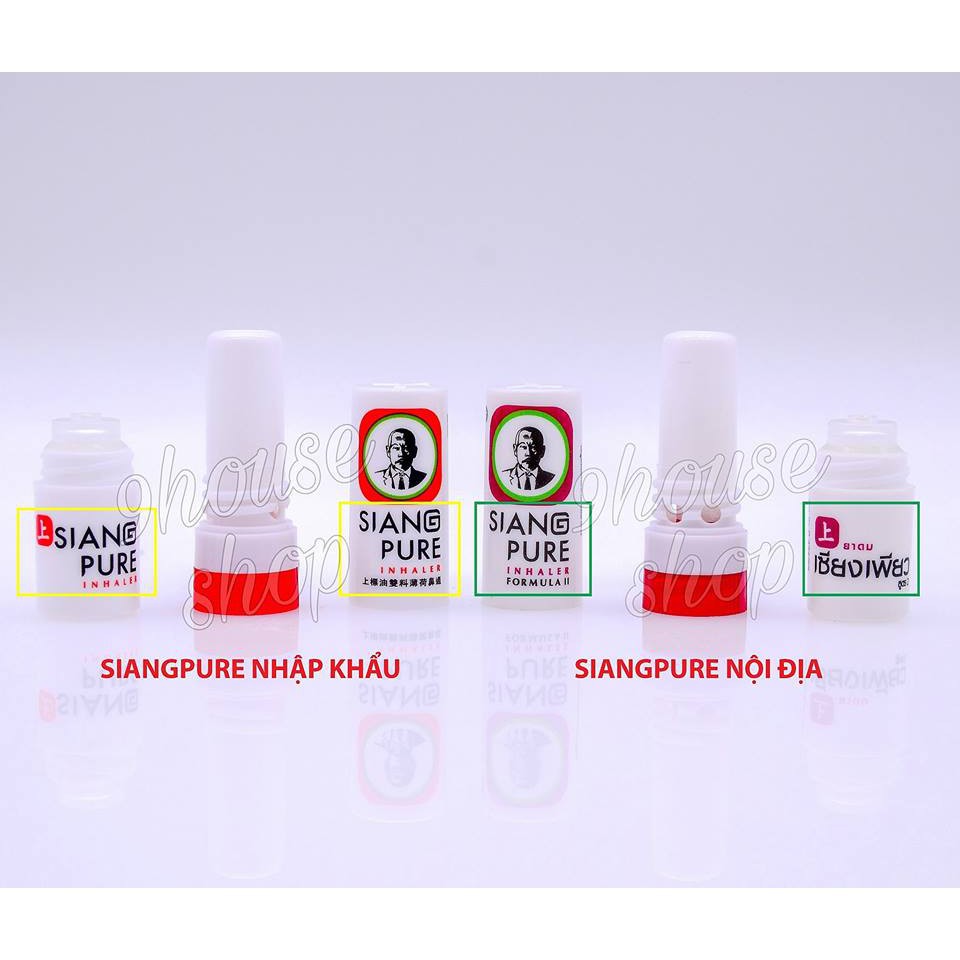 [G02] 01 Ống Hít thông mũi 2 Đầu - SIANG PURE INHALER 2 In 1 S005