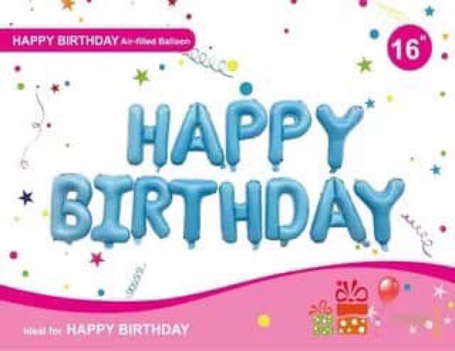 Set Bong Bóng Tráng Nhôm 16 Inch Trang Trí Tiệc Sinh Nhật