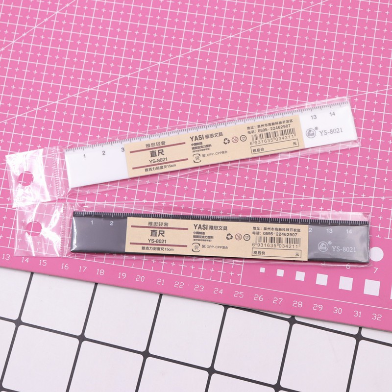 Ultra-light clay tool scale plastic simple ruler, soft clay tool, sheeting, rubbing, cutting section measurement