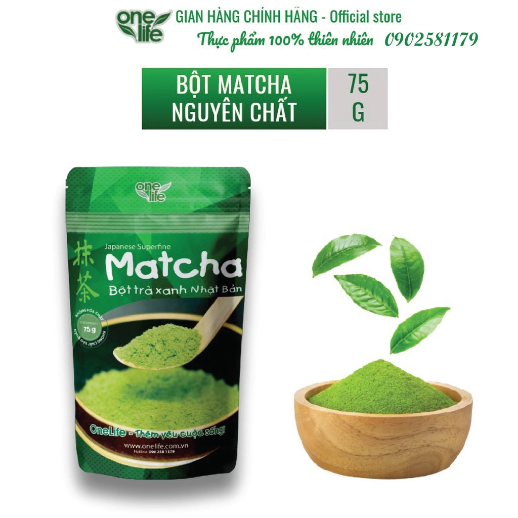 [Free Ship & Quà tặng sức khỏe] Bột hòa tan uống liền Matcha nguyên chất, giảm cân, không đường OneLife | BigBuy360 - bigbuy360.vn