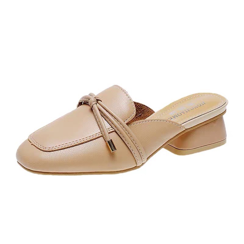 Sục 3cm da mềm nơ buộc BIG SIZE 35-43