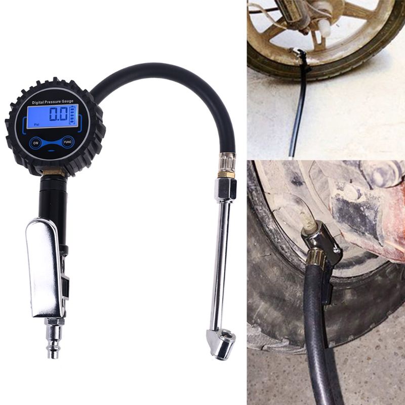 Đồng Hồ Đo Áp Suất Lốp Xe Kỹ Thuật Số Cho Máy Nén Khí Hạng Nặng 1 / 4 &quot;NPT