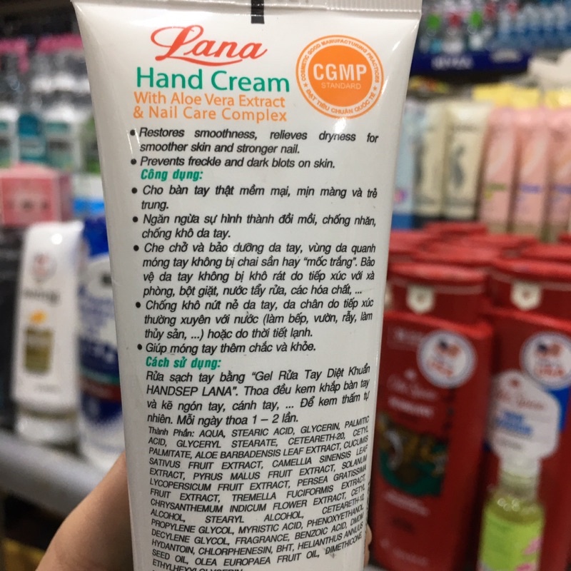 Kem Dưỡng Da Tay Lana Aloe Vera 80g