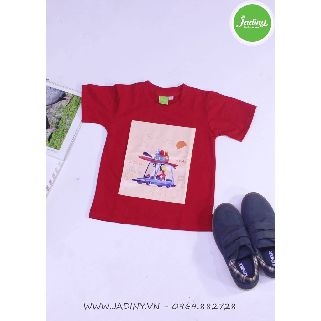 Áo thun cho bé trai,  chất liệu cotton mát mẻ - Jadiny