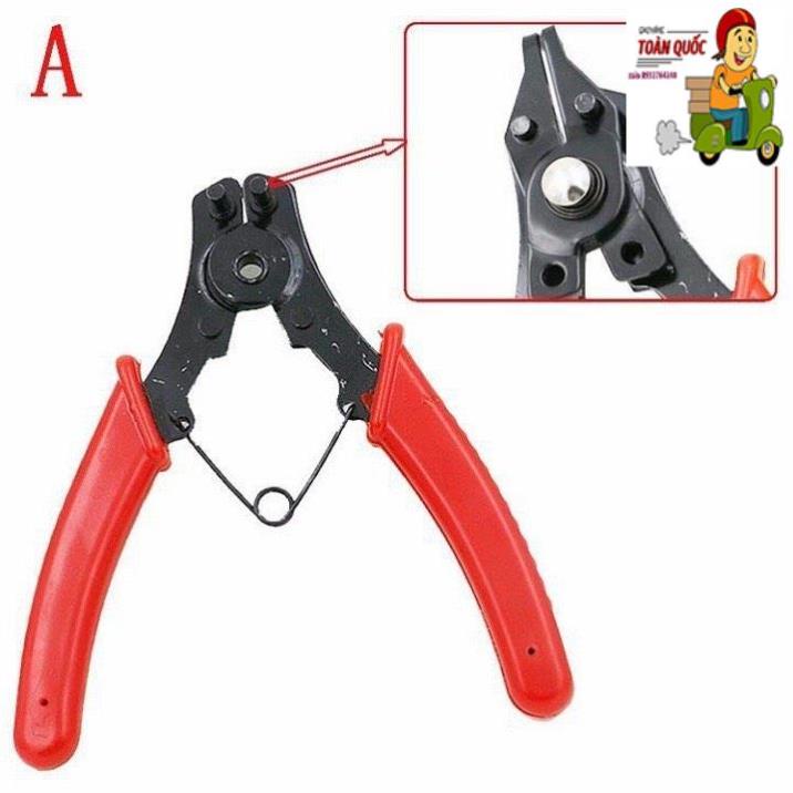 Kìm mở phe đa năng 4 đầu,bộ kìm mở phe với chất liệu thép CR-V