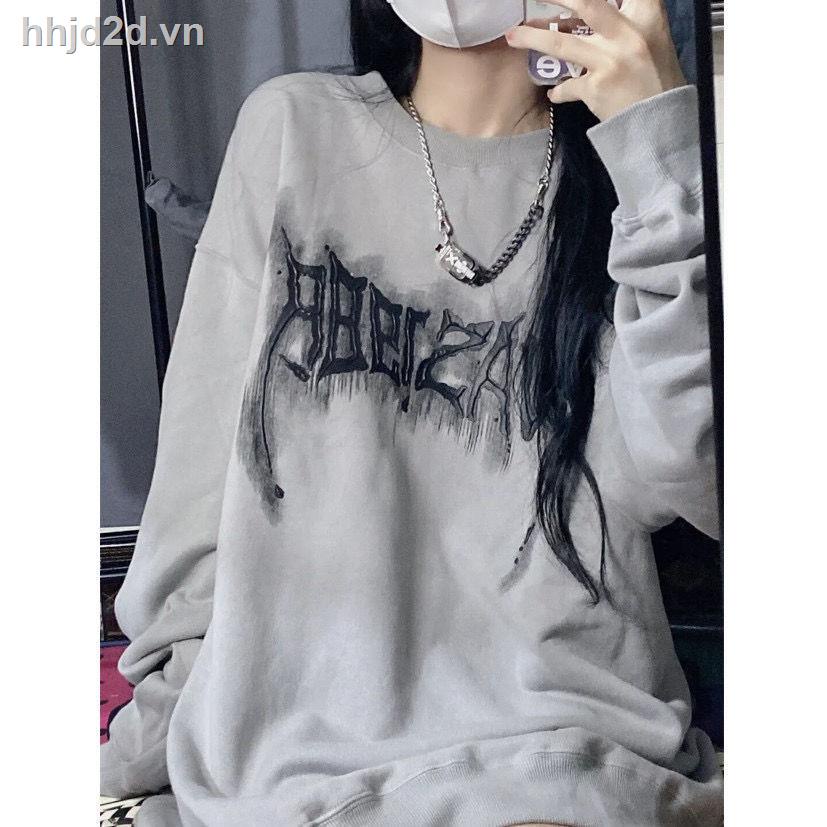 ◑▣✑Áo Sweater Nữ Cổ Tròn In Họa Tiết Ba Chiều Phong Cách Retro Mỹ | BigBuy360 - bigbuy360.vn