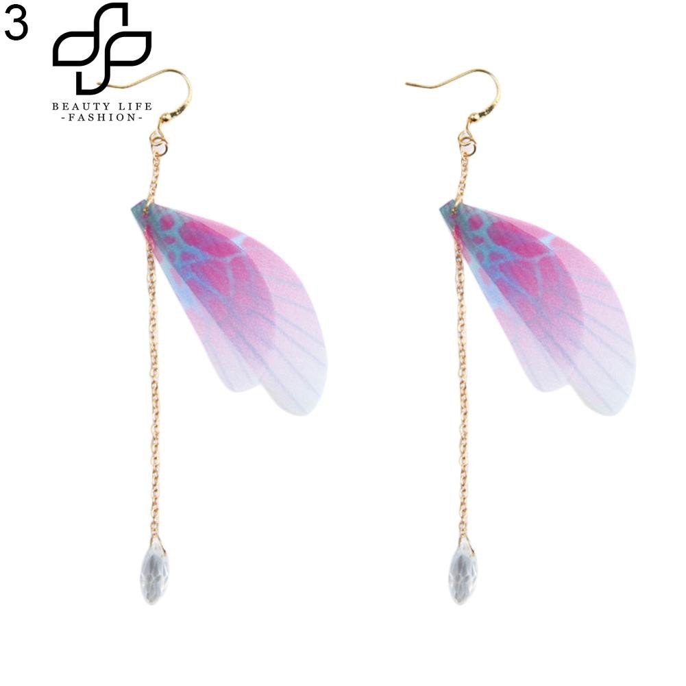 Bông tai cánh bướm lông vũ