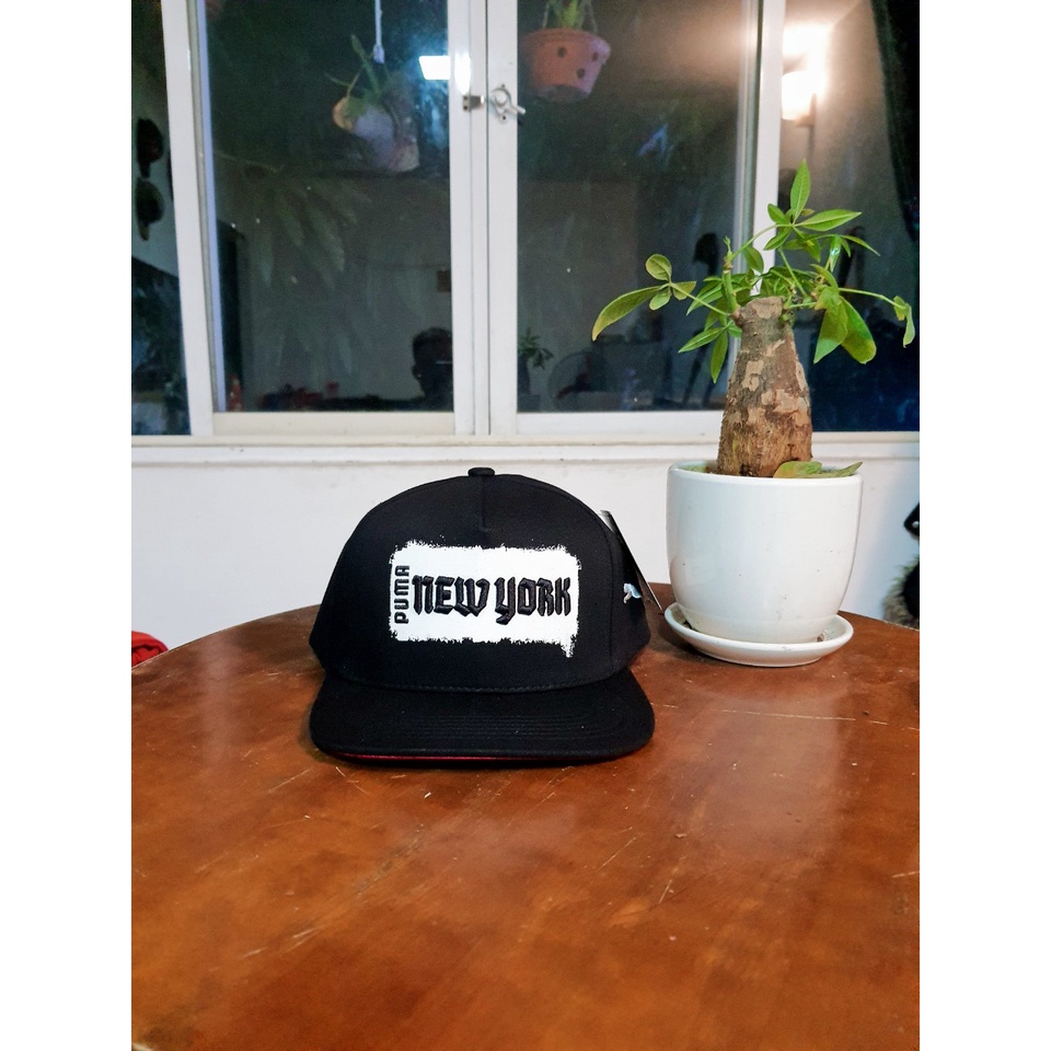 Nón Snapback Pu-ma New York đen cao cấp hàng vnxk