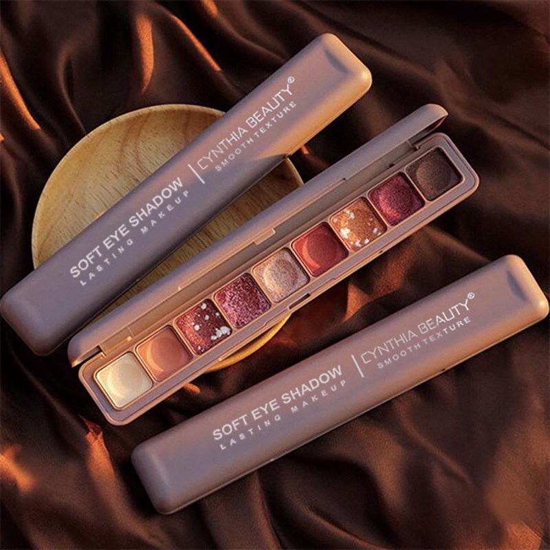 Bảng Phấn Mắt 9 Màu Sắc Tông Lì / Hiệu Ứng Ngọc Trai Lấp Lánh Trang Điểm Sân Khấu Cho Nữ