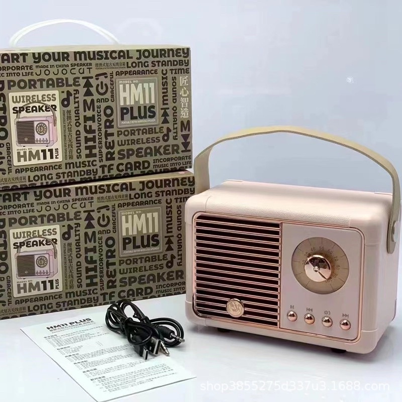 Loa Bluetooth mini vintage phong cách Retro