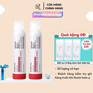 Xịt chống nắng wellderma g plus cooling sun spray spf 50pa+++ 180ml - chính hãng