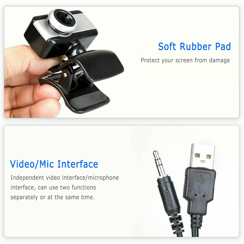 Webcam Hd Kèm Micro Giao Diện Usb 2.0 Cho Máy Tính | BigBuy360 - bigbuy360.vn