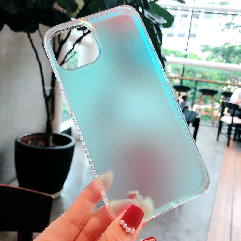 Ốp Điện Thoại Mềm Màu Laser Phản Quang Cho iPhone 11 12 13 14 pro max