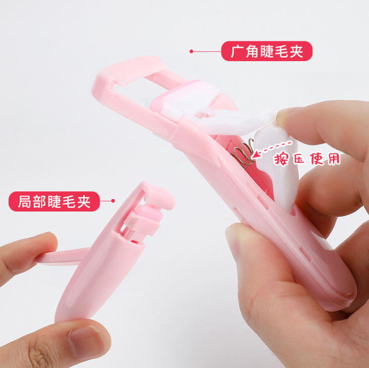 Dụng Cụ Uốn Cong Lông Mi Mini Lâu Trôi Không Kẹp Mi