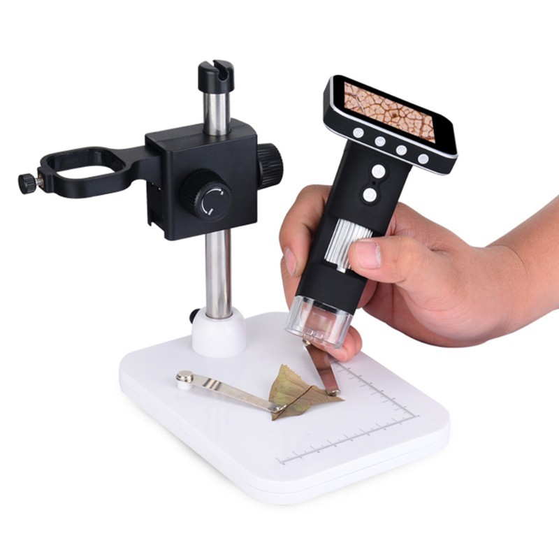 Portable USB Digital Mobile Microscope LCD Screen Metal Stand