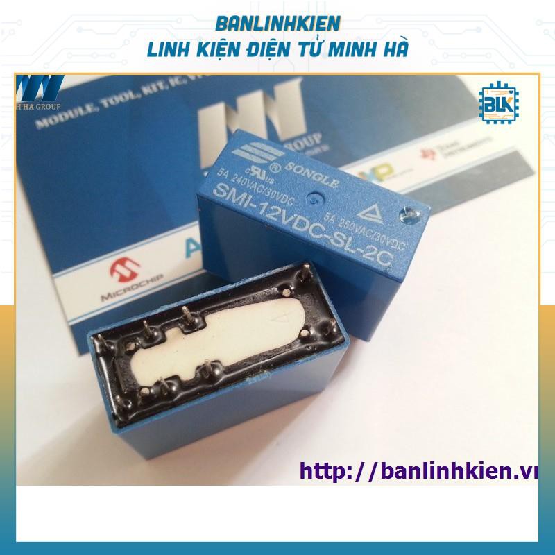 Rơ Le Relay 12V5A 8 Chân SMI-12VDC-SL-2C