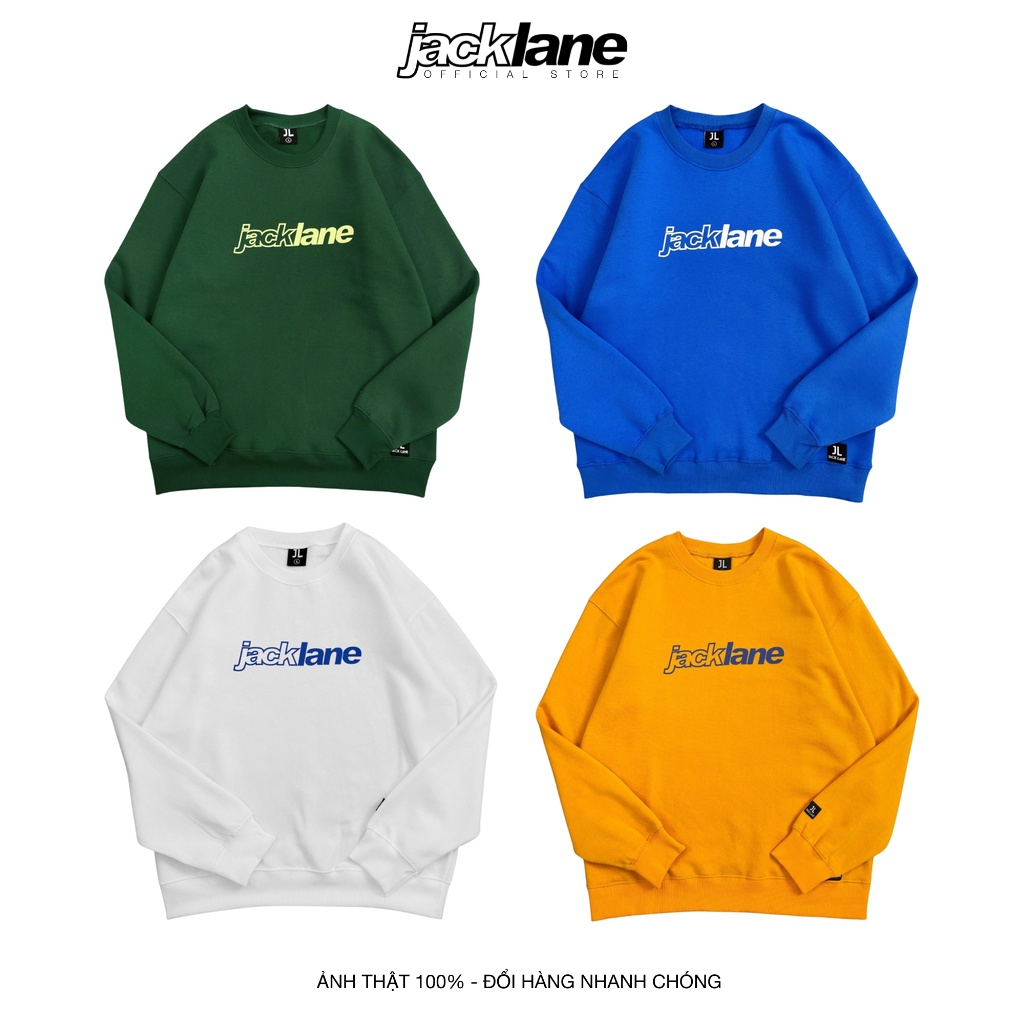 Áo Sweater Oversize Jack Lane ILLUSION, Áo nỉ dài tay form rộng nam nữ Jack Lane, Local Brand JACK LANE