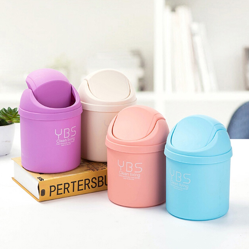 Thùng Đựng Rác Mini Để Bàn Văn Phòng / Nhà Ở Dễ Thương