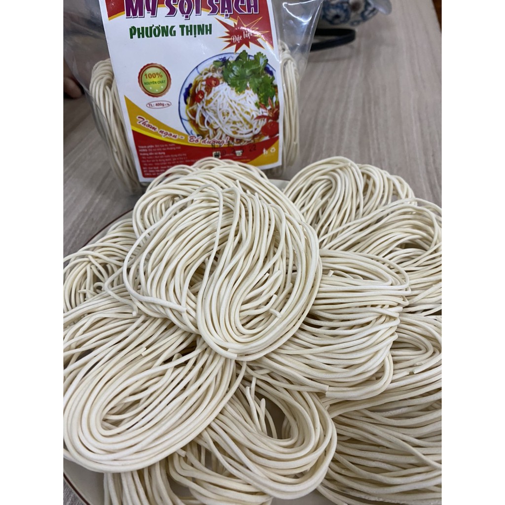 Mì sợi khô – Mỳ sợi chay -  Bánh canh khô loại đặc biệt gói 350gram thơm ngon chế biến món chay, mặn