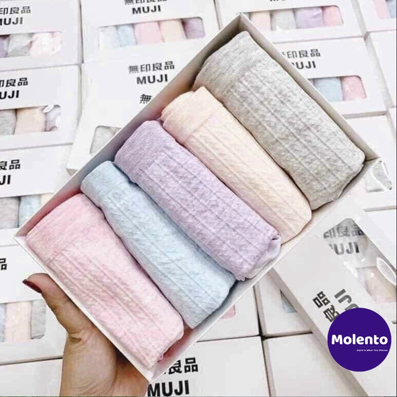 [NHAP MA MOLEKM77 GIAM GIA 50% TOI DA 5K CHO DON 500K] Quần lót cotton nữ Muji quần xì nữ chiếc mềm mại, thấm hút | BigBuy360 - bigbuy360.vn