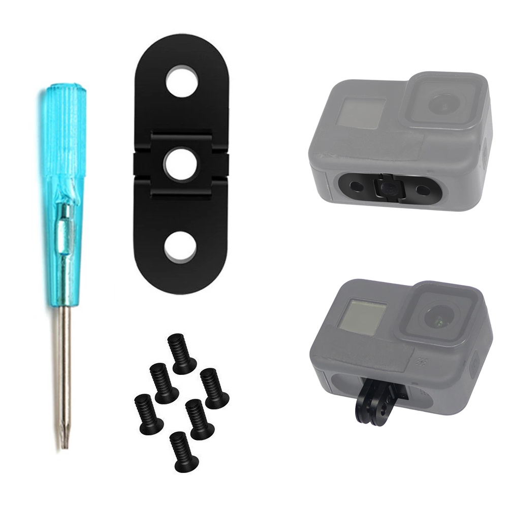 Đế Gắn Tay Cầm Máy Ảnh Bằng Hợp Kim Nhôm 1/4 Có Thể Gấp Gọn Cho GoPro Hero 10/9/8/Max