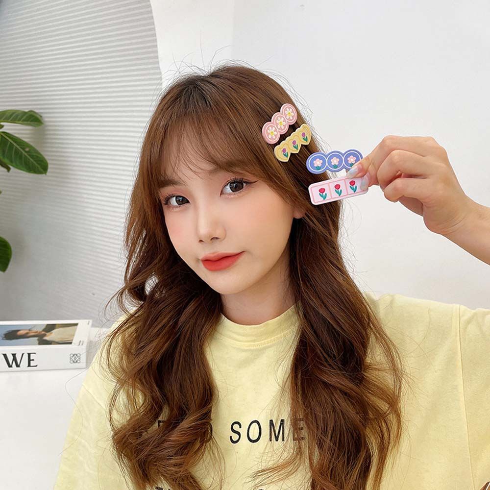 Kẹp tóc hình hoa tulip phong cách Hàn Quốc đáng yêu cho nữ VANES1