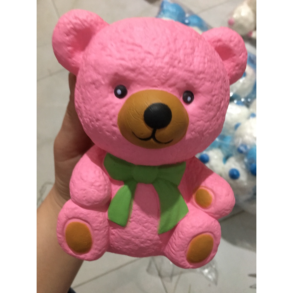 Squishy Lớn JUMBO Hình GẤU MISA HỒNG Đồ Chơi Xốp Giảm Stress Hình mềm mịn dễ Thương đàn hồi Cho Bé