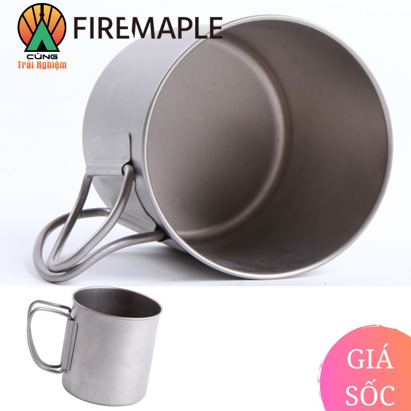 [CHÍNH HÃNG] Cốc Dã Ngoại Fire Maple FMP-307 Titan Gọn Nhẹ 330ml Chuyên Dụng Cho Dã Ngoại, Cắm Trại Ngoài Trời