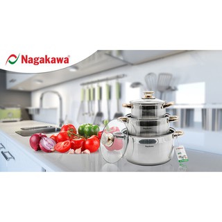 BỘ NỒI INOX NAGAKAWA NAG1301