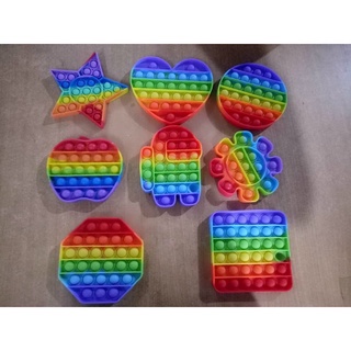 Đồ chơi Pop it Cầu vồng đồ chơi ấn bong bóng giá rẻ