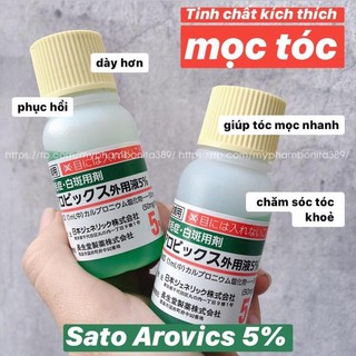 TINH CHẤT KÍCH THÍCH MỌC TÓC NHẬT BẢN - SATO AROVICS 5%
