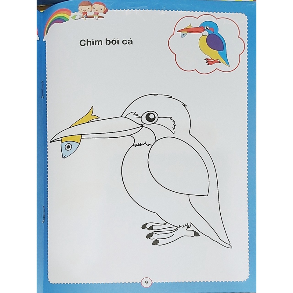 Sách- Bé tập tô màu :Các loài chim