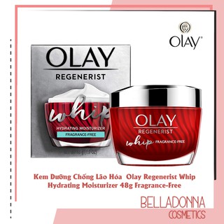 Kem Dưỡng Chống Lão Hóa  Olay Regenerist Whip Hydrating Moisturizer 48g Fragrance Free (Không Mùi)