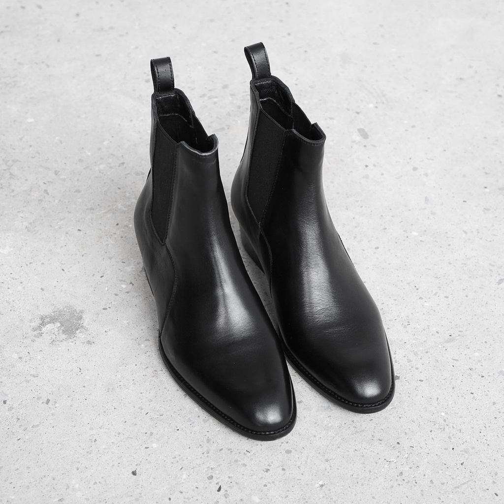 Heels Chelsea Boot thời trang nam chất liệu da bò nguyên tấm độn 4.5cm | BigBuy360 - bigbuy360.vn
