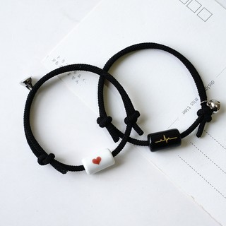 Vòng tay cặp đôi handmade nhịp tim.
