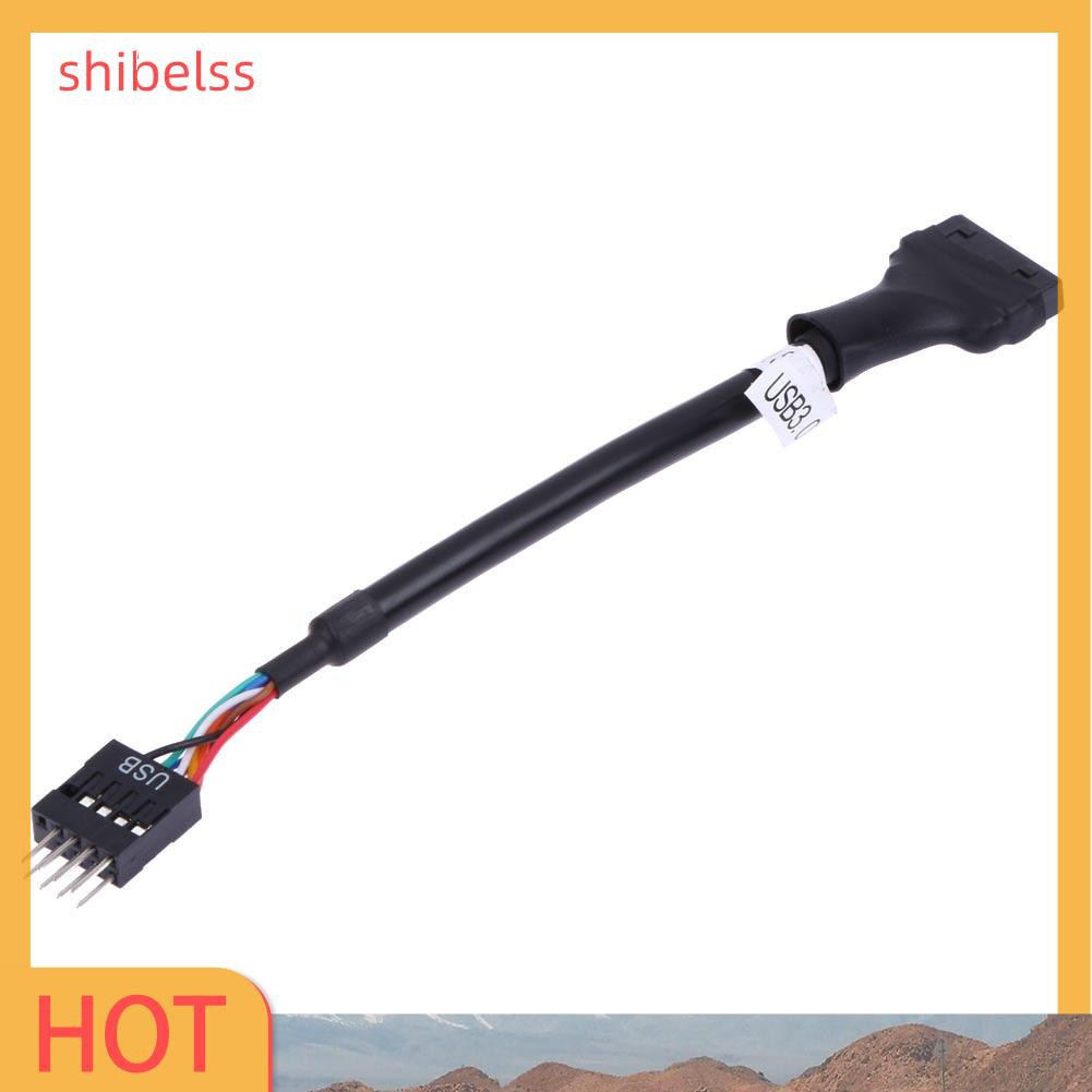 Dây Cáp Shibelss 20 / 19 Pin Usb3.0 Female Sang 9 Pin Usb2.0 Male Cho Bo Mạch Chủ